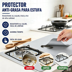 🥳【Paquete de 8 piezas】🔥🍳Alfombrilla para estufa de gas resistente a altas temperaturas, a prueba de aceite y manchas.