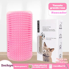 🐱🌿 Rascador para gatos: permite que tu gato se limpie solo en casa, dejando su pelaje suave y reduciendo las bolas de pelo ✨🧶