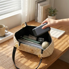 📢📢 ¡50% de descuento! ⏰ Bolso de hombro de paja de gran capacidad para ir al trabajo