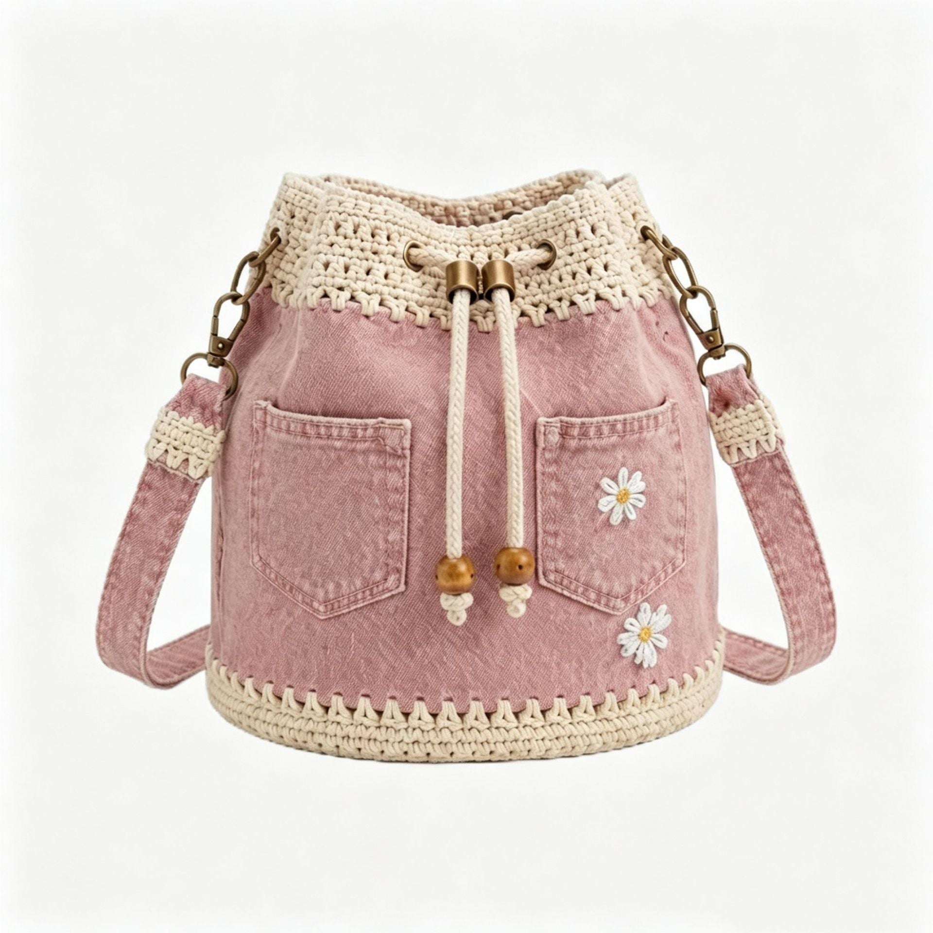 Bolso vaquero tejido de estilo bohemio para completar todos tus atuendos ✨