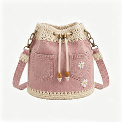 Bolso vaquero tejido de estilo bohemio para completar todos tus atuendos ✨