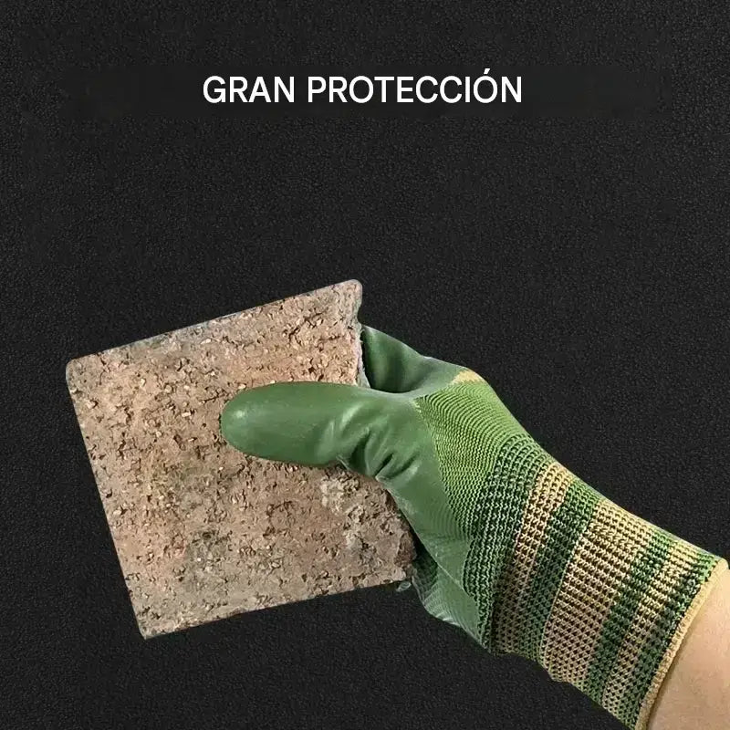 💥 50% de descuento 🎁 Guantes de trabajo de punto con revestimiento de goma y puños
