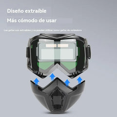 🔥😎Protector facial desmontable con atenuación totalmente automática