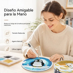 💎⚡ ¡CREA MÁS RÁPIDO! Lápiz eléctrico para colocar diamantes con precisión ✨