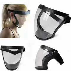 🥽 Máscara facial protectora de alta definición – Pantalla transparente antivaho para soldadura, protege contra salpicaduras, polvo y partículas 🛡️