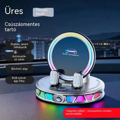 📱 RGB autós tartó automatikus rögzítéssel és 15 W-os vezeték nélküli töltéssel
