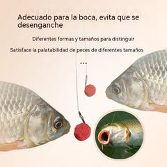 🔥🔥【10 piezas】(5 botellas de granulado grande + 5 botellas de granulado pequeño)Pellets de Cebo de Proteína Animal Fresca