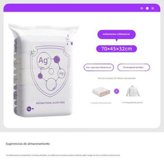 ✨（5 piezas）💨 Bolsa de almacenamiento al vacío grande y compresible: no requiere bomba, es a prueba de fugas e ideal para ahorrar espacio en maletas y en casa ✈️
