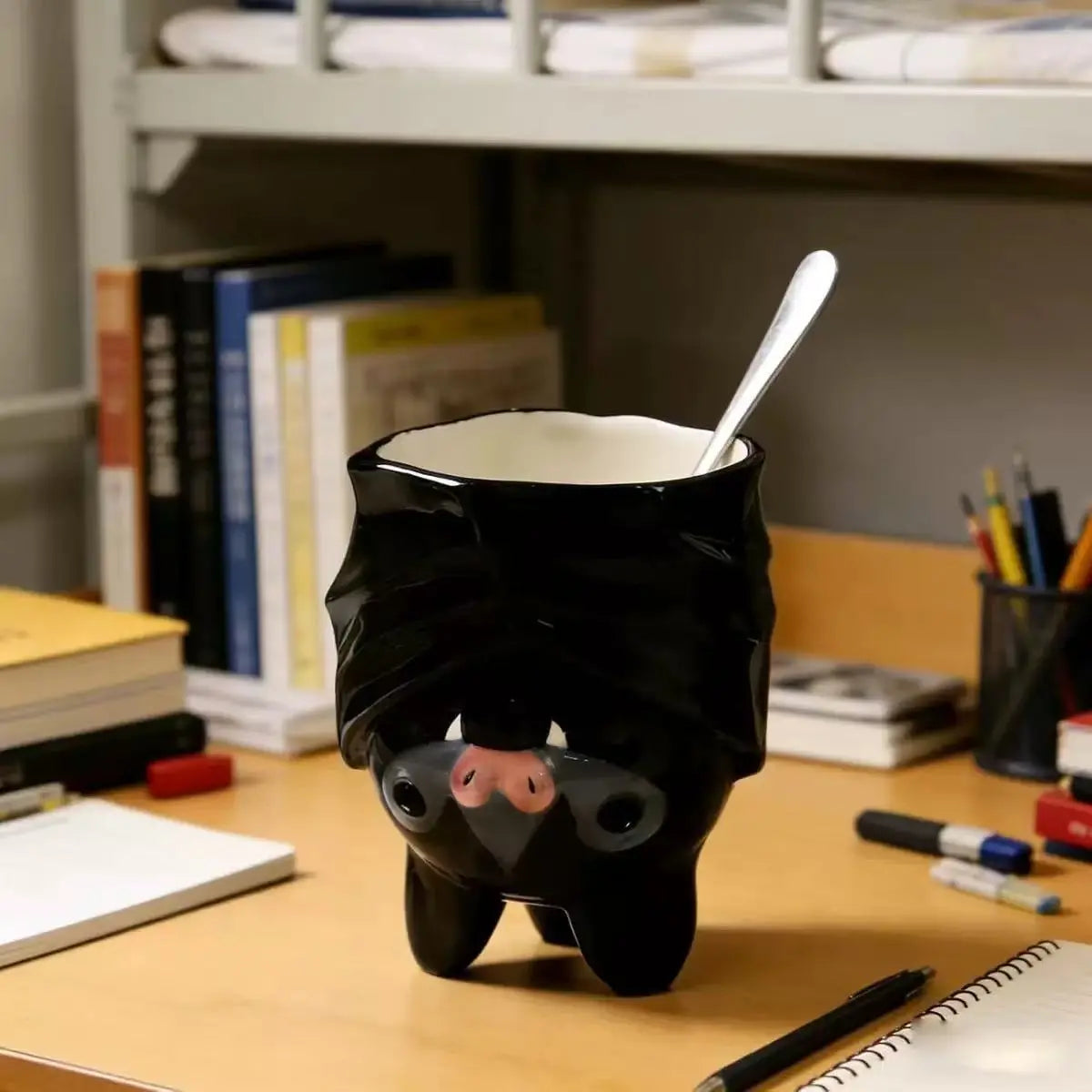 🦇✨Taza invertida con forma de murciélago