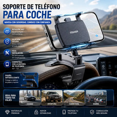 🔥Compra 1 y llévate 1 gratis🔥2 piezas 25 euros📱 Soporte de Móvil con Pinza 360° — ¡Sujétalo Donde Quieras y Disfruta con las Manos Libres!