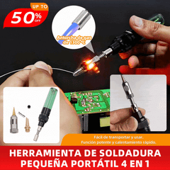 🔥 Soplete de gas 2 en 1: soldador portátil con llama de hasta 1300 °C