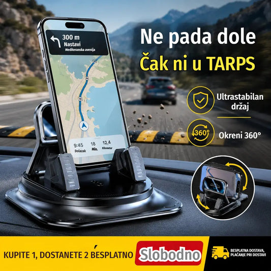 🔥【50% POPUSTA】🚗 Sigurno i pametno: Ultimativni 2-u-1 držač za telefon u automobilu! 🚗