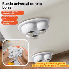 10 piezas 27 euros🛠️ Ruedas Multidireccionales Adhesivas 360° para Mover Muebles Fácilmente