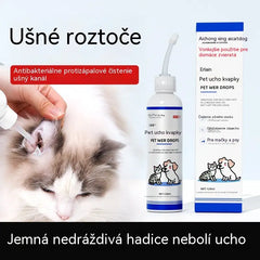 🐱🐶 Gotas suaves para limpiar los oídos de tu mascota – Adiós a las infecciones y molestias del oído externo.