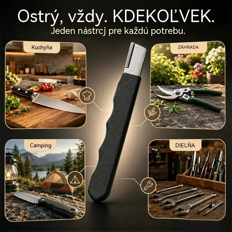 🏆Kúpte 2, dostanete 2 zadarmo! (Celkom 4 položky)🔪 Prenosný brúsny strojček na nože a nožnice – Obnoví ostrosť len za pár sekúnd ✨
