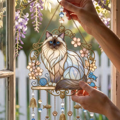 🎃Campanillas de viento con forma de gato atrapasol