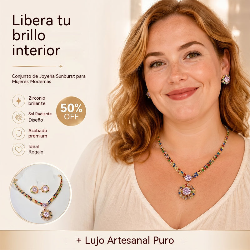 💎 ✨ Conjunto de collar y pendientes de circonita brillante: elegancia atemporal, un regalo perfecto, ideal para bodas, fiestas o como accesorios de lujo para el día a día 💍