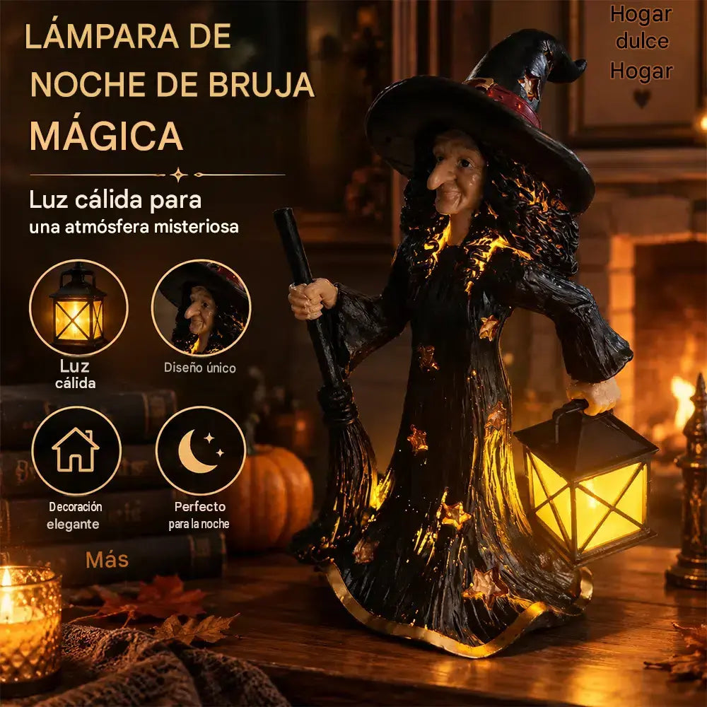 🧙✨Decoración de noche con luz de bruja estrellada