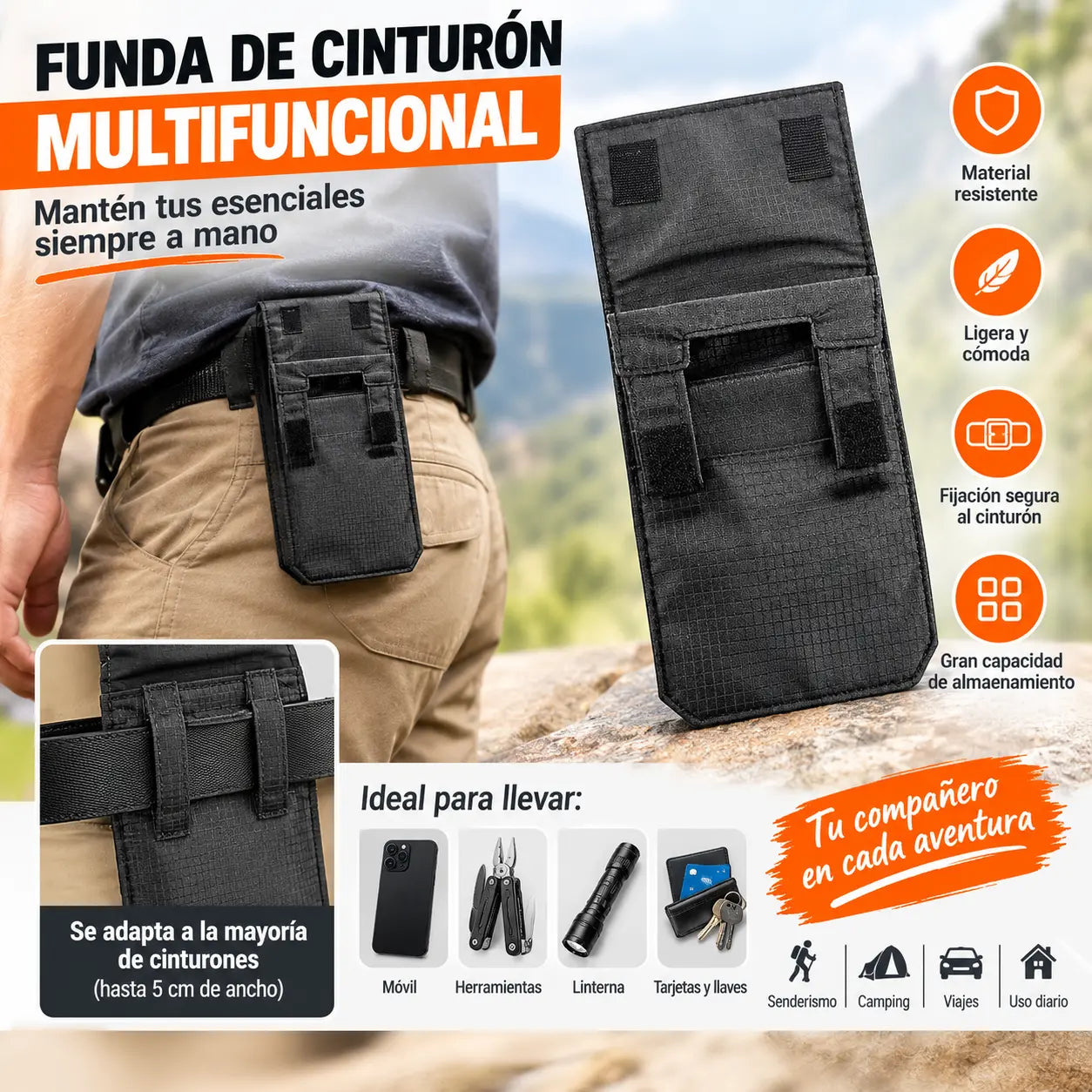 💳✈️ Riñonera Oculta de Viaje para Pasaporte, Dinero y Tarjetas – Monedero de Cintura Portátil y Seguro para Aeropuerto, Ciudad y Aventuras al Aire Libre 🌍