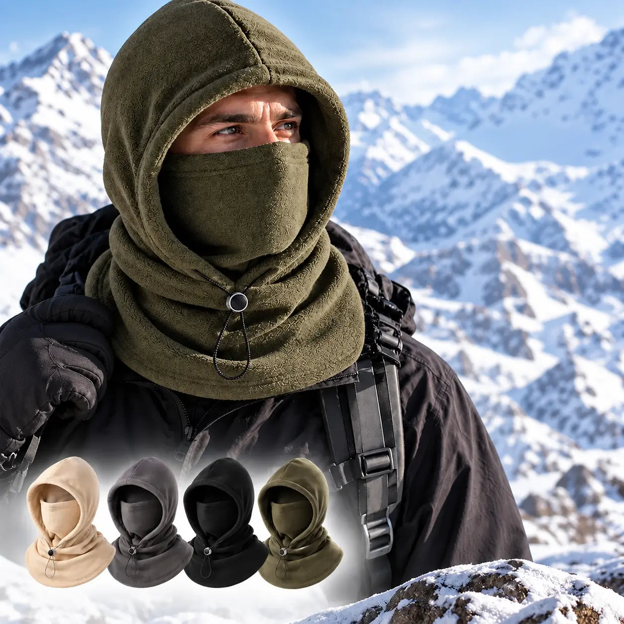 ☃Sudadera con capucha de forro polar 3 en 1, imprescindible para practicar ciclismo al aire libre en otoño e invierno.