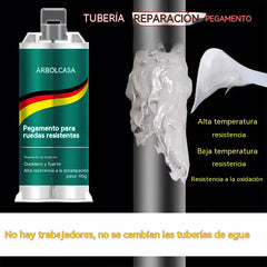 【Juego de 3 piezas】🔥¡50% de descuento por tiempo limitado! 🛠️Pegamento reparador de metal AB de alta resistencia