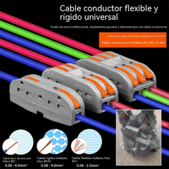 【 30 piezas】Conector de cable eléctrico multifuncional