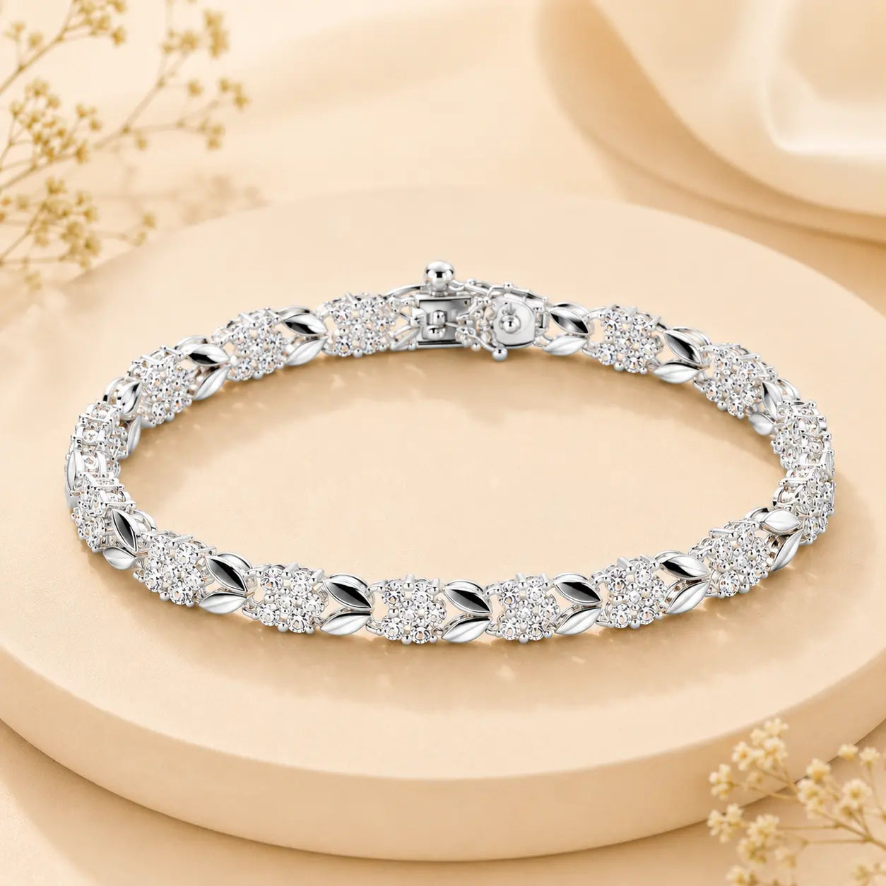 【Compre 1 y obtenga 1 gratis】2 piezas por 26 euros🛒 Love New Fashion Pulsera de plata 925 con un trébol de cuatro hojas para mujer