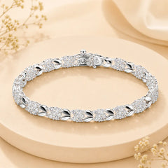 【Compre 1 y obtenga 1 gratis】2 piezas por 26 euros🛒 Love New Fashion Pulsera de plata 925 con un trébol de cuatro hojas para mujer