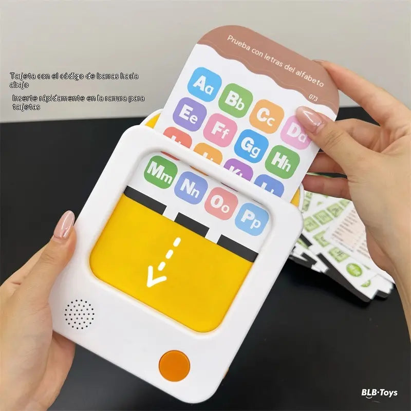 👑💯Máquina de educación infantil temprana con lector de tarjetas, lector de tarjetas bilingüe chino e inglés.