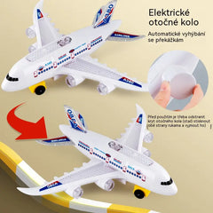 🥳🔥 Nabídka za poloviční cenu! 📣✈️ Model elektrického letadla v měřítku, vybavený realistickými zvuky motoru a blikajícími LED světly.
