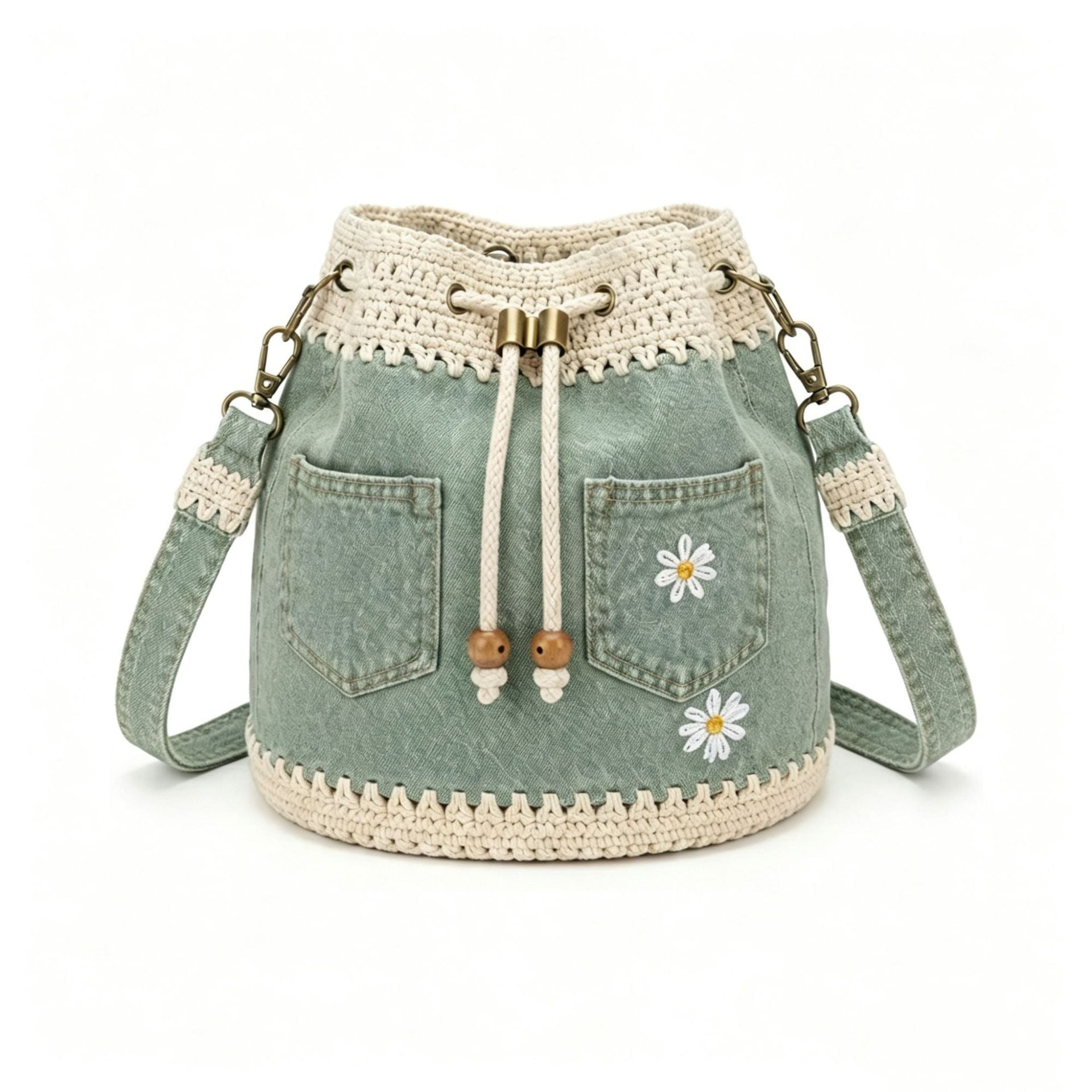 Bolso vaquero tejido de estilo bohemio para completar todos tus atuendos ✨