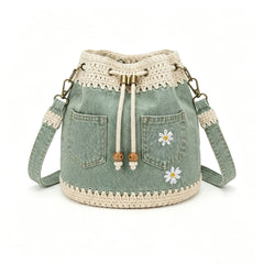 Bolso vaquero tejido de estilo bohemio para completar todos tus atuendos ✨