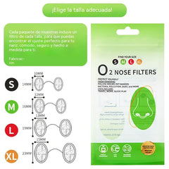 👃10 unidades + 1 estuche✨ Mini Filtros Nasales Reutilizables — ¡Una Forma Discreta de Reducir el Polvo sin Llevar Mascarilla!