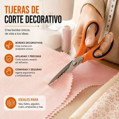 ✂️✂️ Tijeras dentadas profesionales - Tijeras de tela afiladas y dentadas