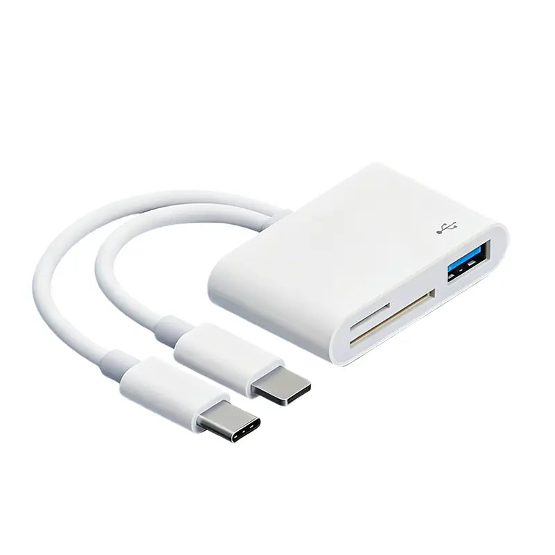 💾✨ Lector de tarjetas 5 en 1, no necesita adaptador: transferencia instantánea de archivos, compatible con tarjetas SD, Micro SD y otras, conectar y usar 🚀🔌