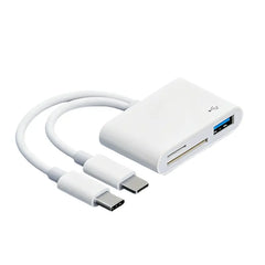 💾✨ Lector de tarjetas 5 en 1, no necesita adaptador: transferencia instantánea de archivos, compatible con tarjetas SD, Micro SD y otras, conectar y usar 🚀🔌
