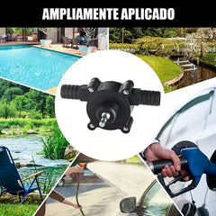 🌌🔩Bomba de Agua Portátil sin Electricidad – Compatible con Taladro, Autocebante y Práctica