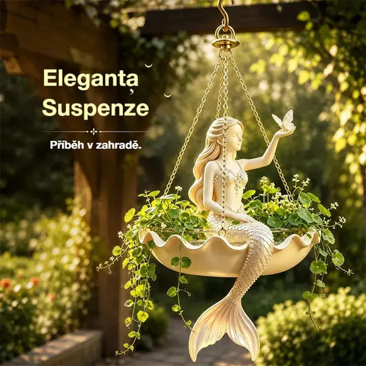 ✨ Proměňte svou zahradu v pohádku! Dekorativní závěsný květináč s uměleckým pohádkovým designem! 🌸🧚‍♀️