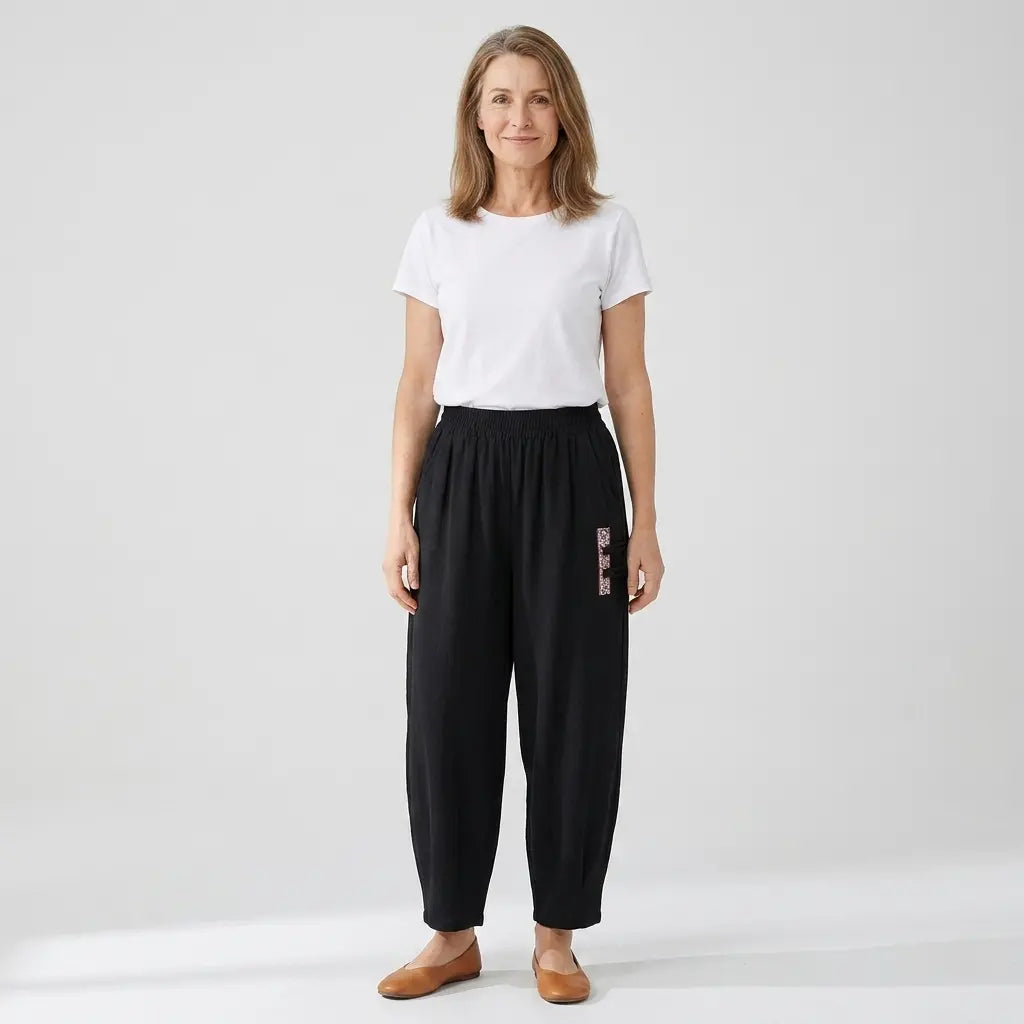 🔥【M–4XL】 👖 Ľahké a priedušné letné bavlneno-ľanové nohavice – moderné ležérne nohavice po členky.