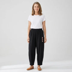 🔥【M–4XL】 👖 Ľahké a priedušné letné bavlneno-ľanové nohavice – moderné ležérne nohavice po členky.