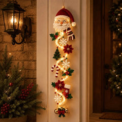 🎄🎃Poslední den! 🎅Užijte si 49% slevu na osvětlené vánoční dekorace na dveře!