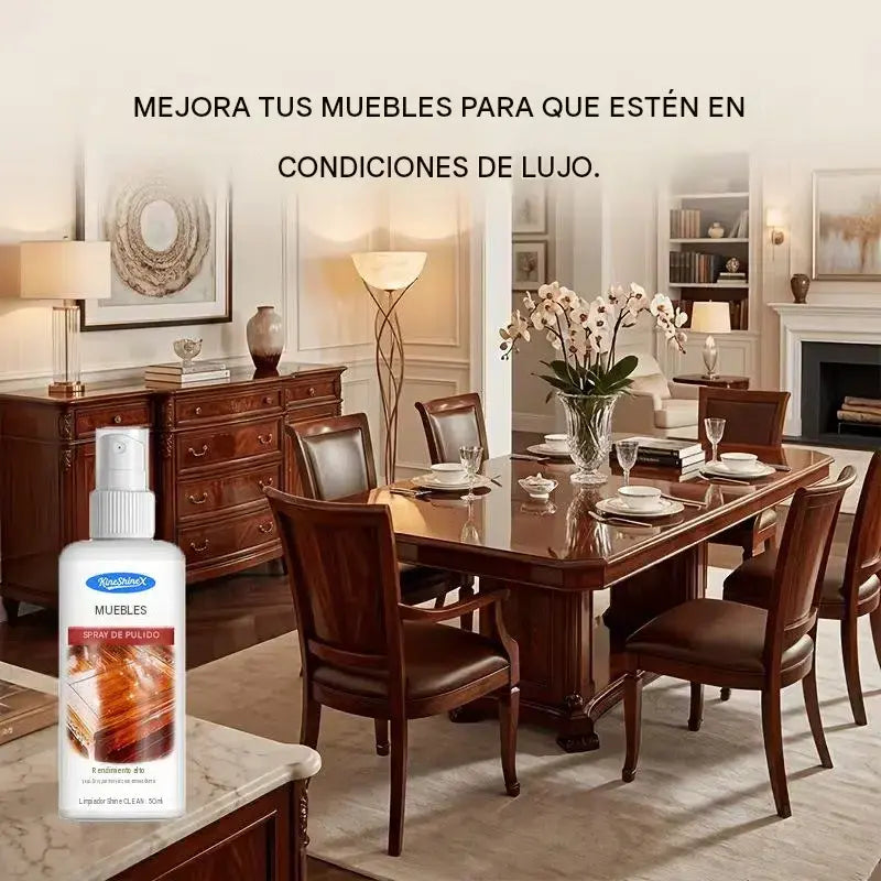 【Compra 1 y llévate 1 gratis】🪑 ✨ El abrillantador de muebles de alto brillo renueva la madera y el vinilo en segundos.