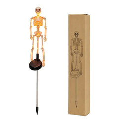 💀 Luz Solar de Calavera para Jardín | Decoración Halloween Exterior con Efecto Fantasma