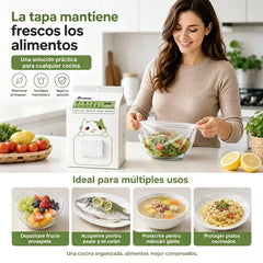 🥗✨ 300 Fundas Desechables para Alimentos | Cubiertas Elásticas para Platos, Cuencos y Recipientes