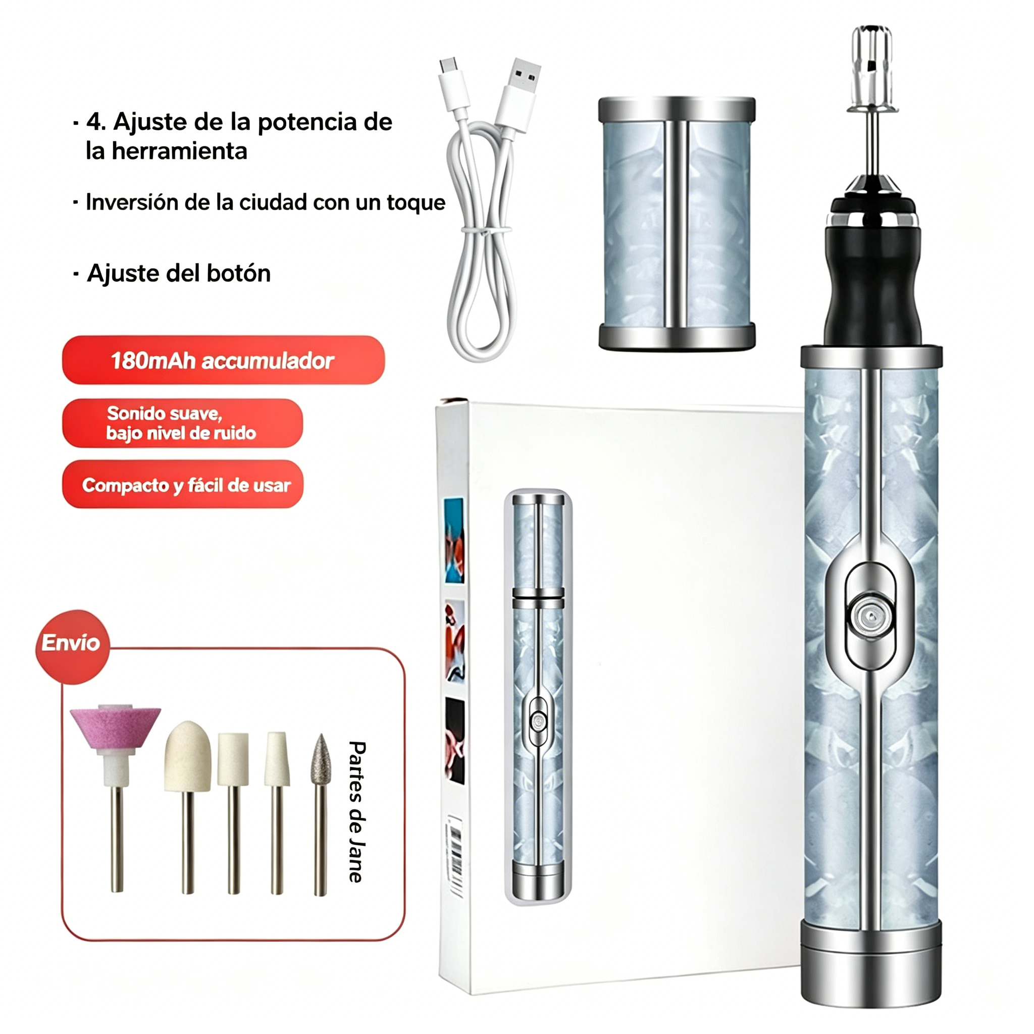 Lima eléctrica para uñas para el tratamiento de la onicomicosis