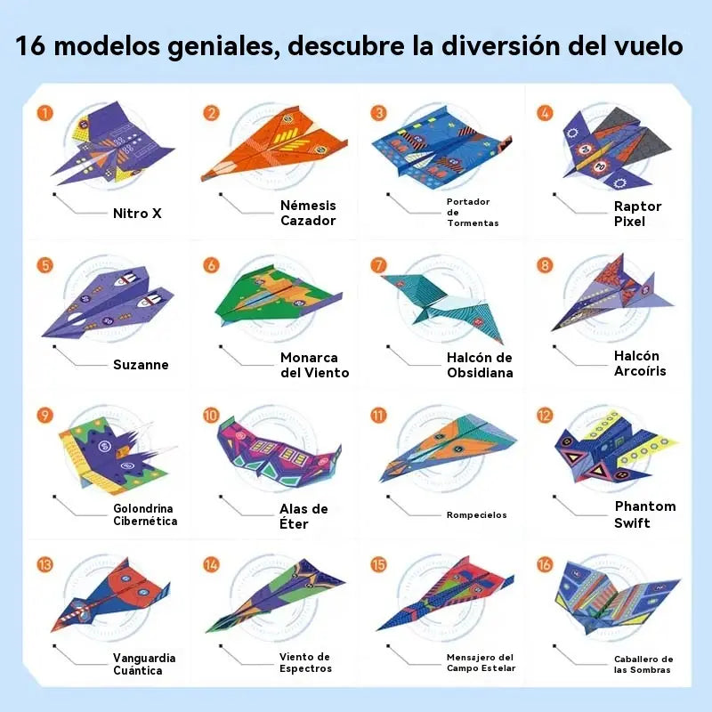 ✈️🚀 ¡50% MENOS! Kit de Construcción de Aeroplanos de Papel — ¡Crea, Lanza y Compite!