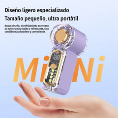 🥳🌬️Ventilador pequeño portátil de alta velocidad y larga duración.